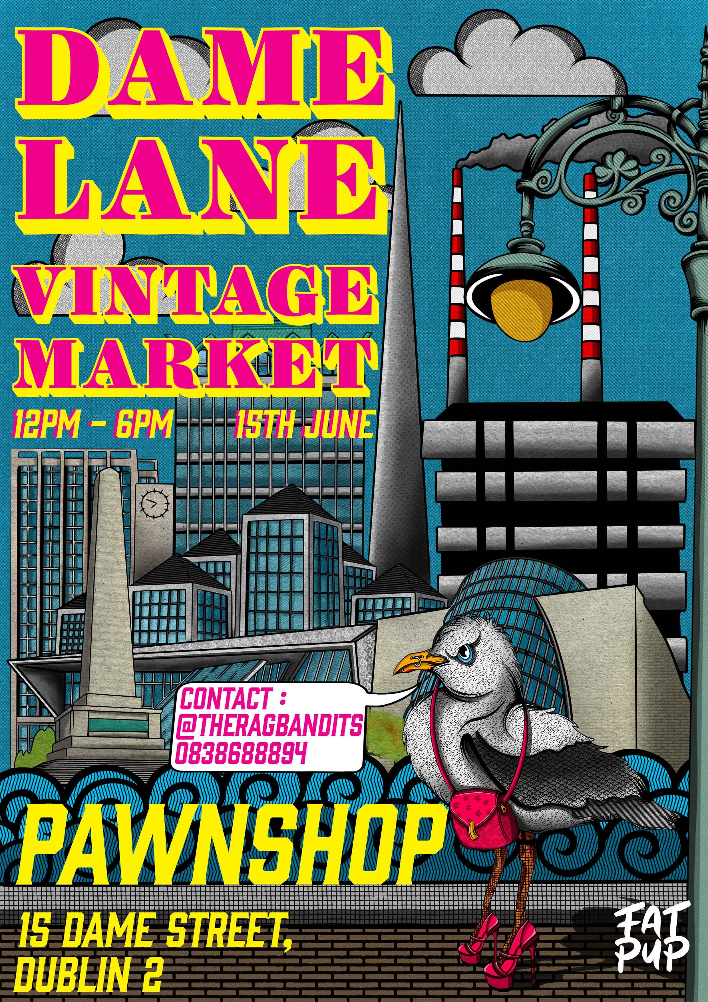 Dame Lane Market Poster June 2024