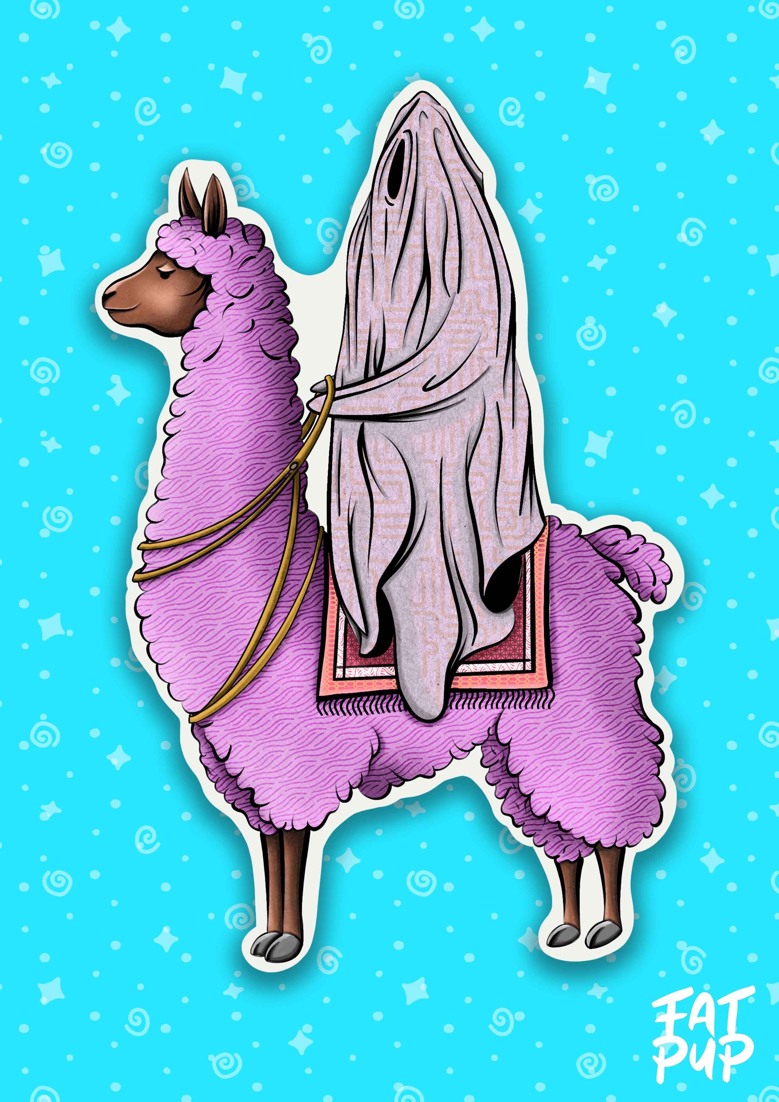 Death Rides A Pink Llama