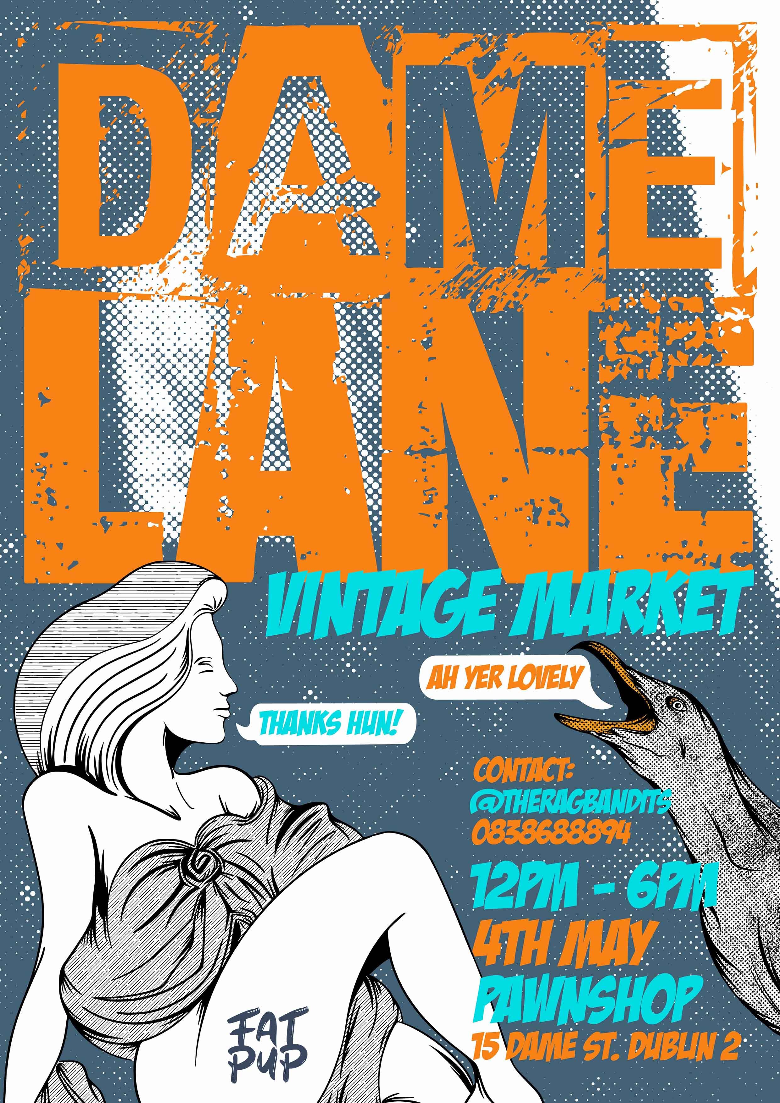 Dame Lane Market Poster May 2024