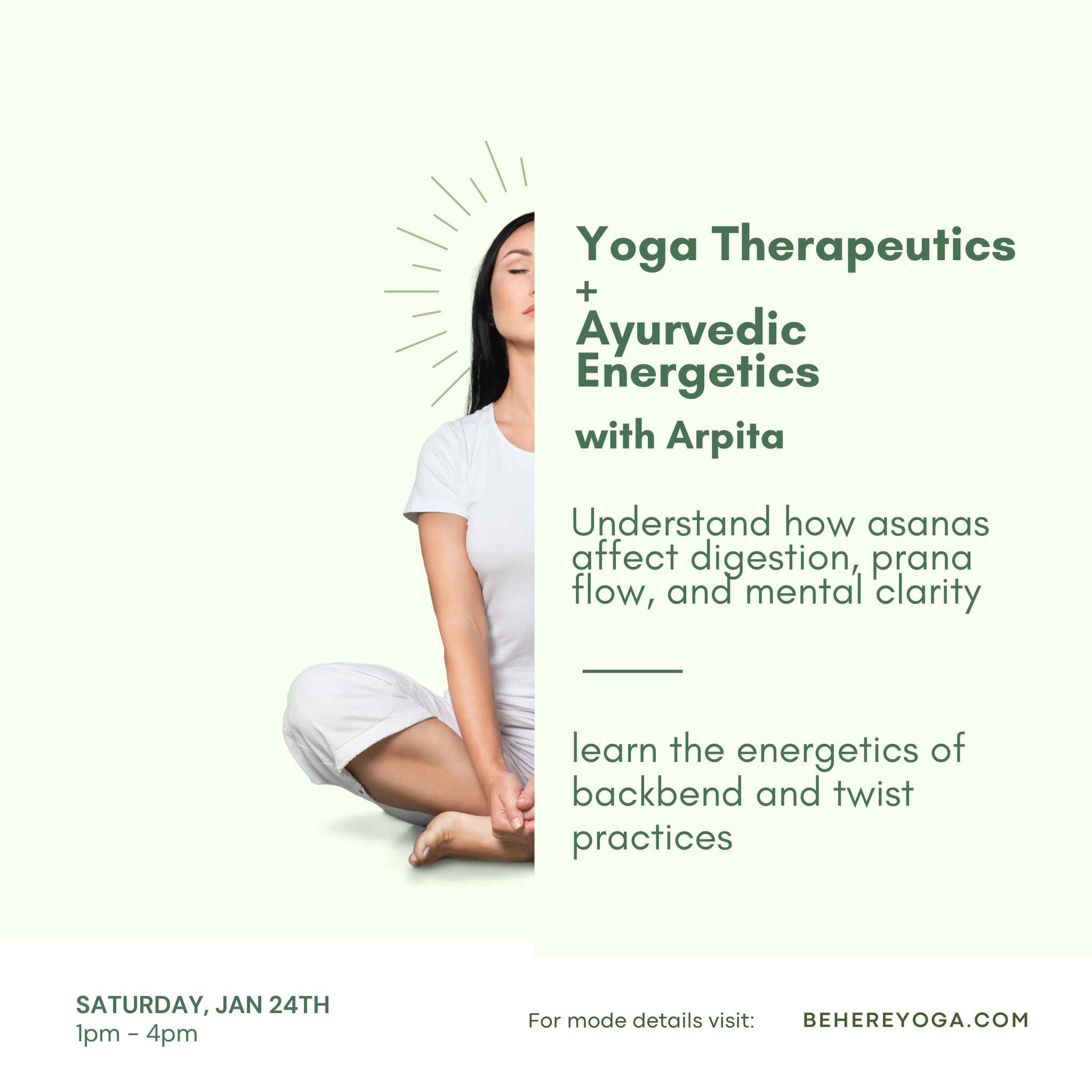 Yoga Therapeutics + Ayurvedic Energetics