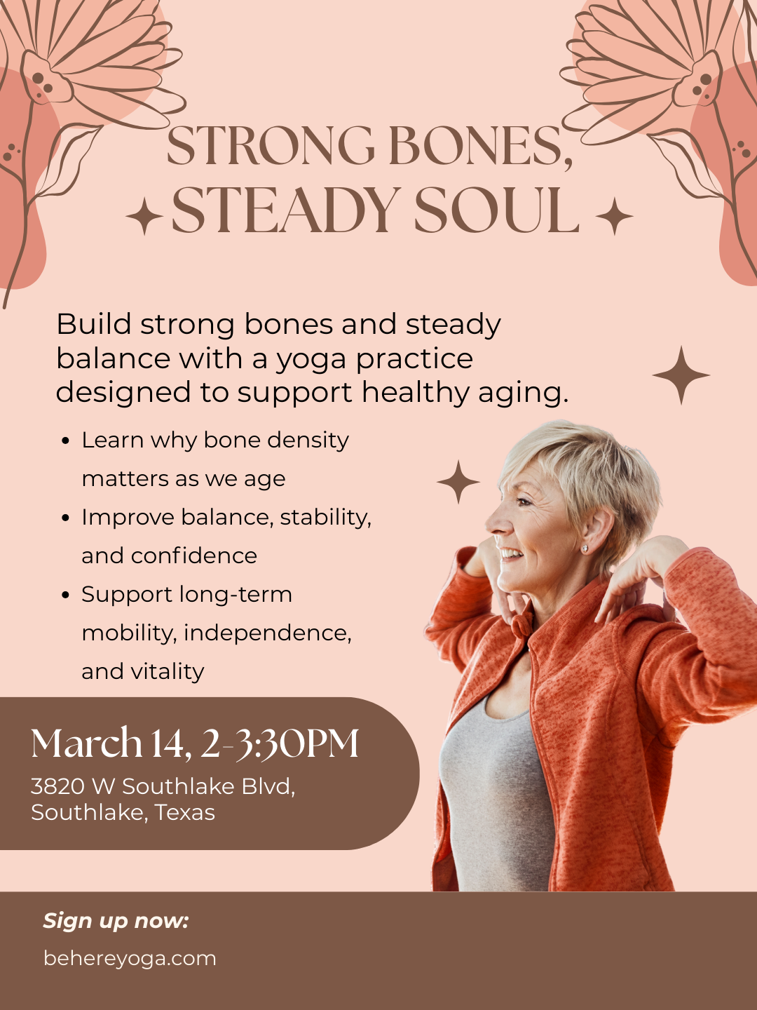 Strong Bones, Steady Soul: A Yoga Workshop for Healthy Bones