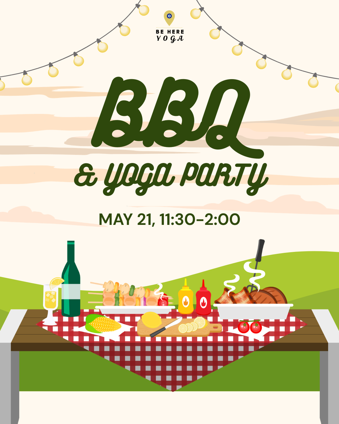 BBQ Cookout &amp; Yoga Party 