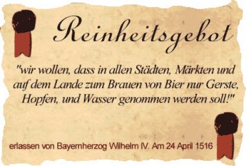 "Vergiss das Reinheitsgebot" Beers with ingredients outside the German Purity Laws
