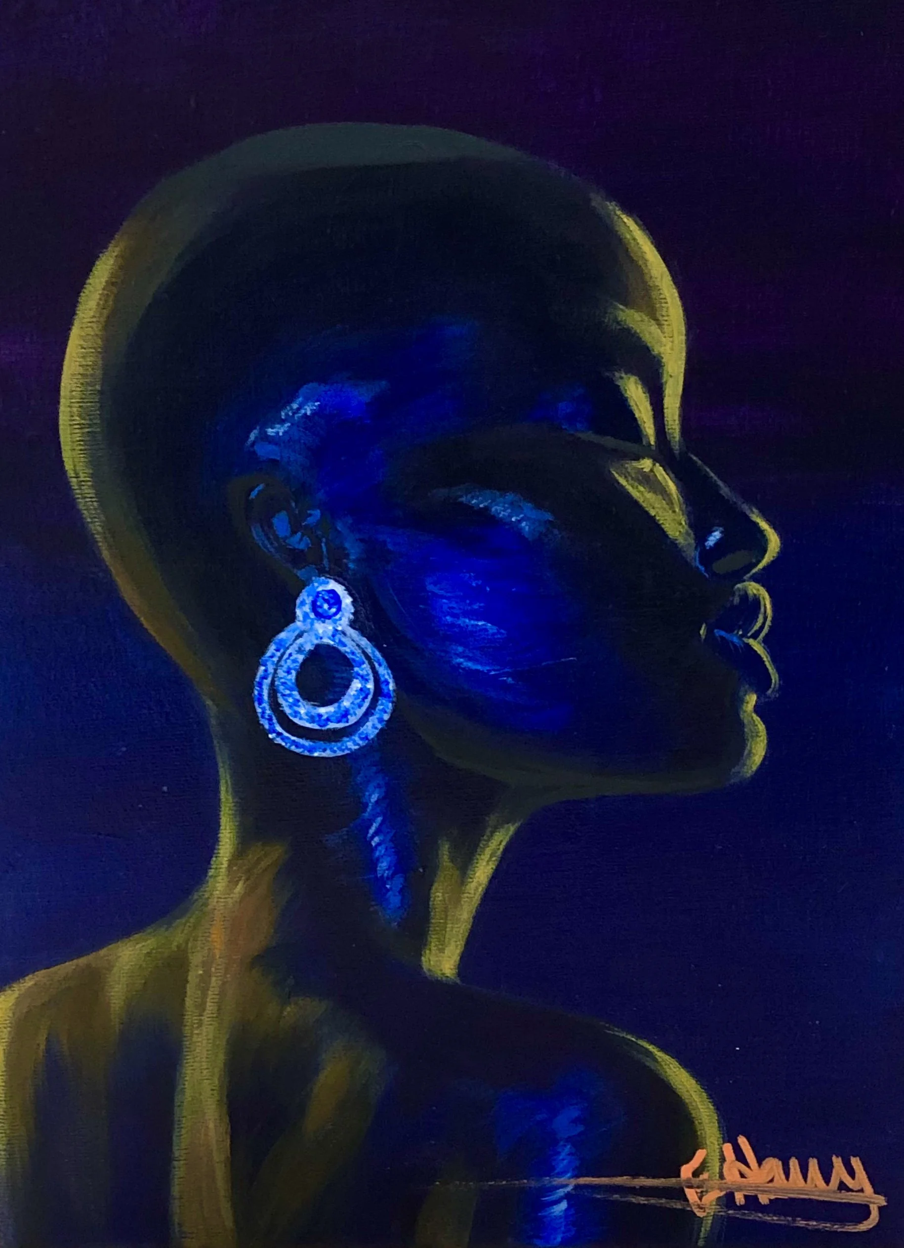 Silhouette - October 30, 2019
~ Size: 9x12
~ Medium: Acrylic Paint