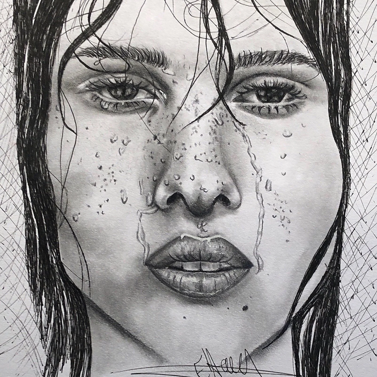 Zoey - February 10, 2020
~ Size: 9x12
~ Medium: Ballpoint Pen and Graphite