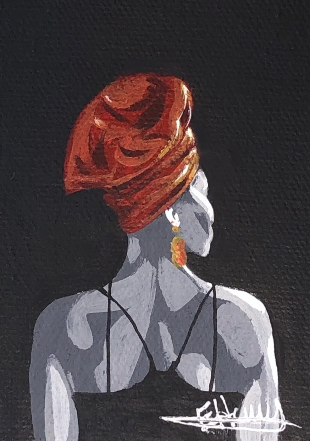 Just In Red - August 3, 2021
~ Size: 1.5x3.5
~ Medium: Acrylic Paint