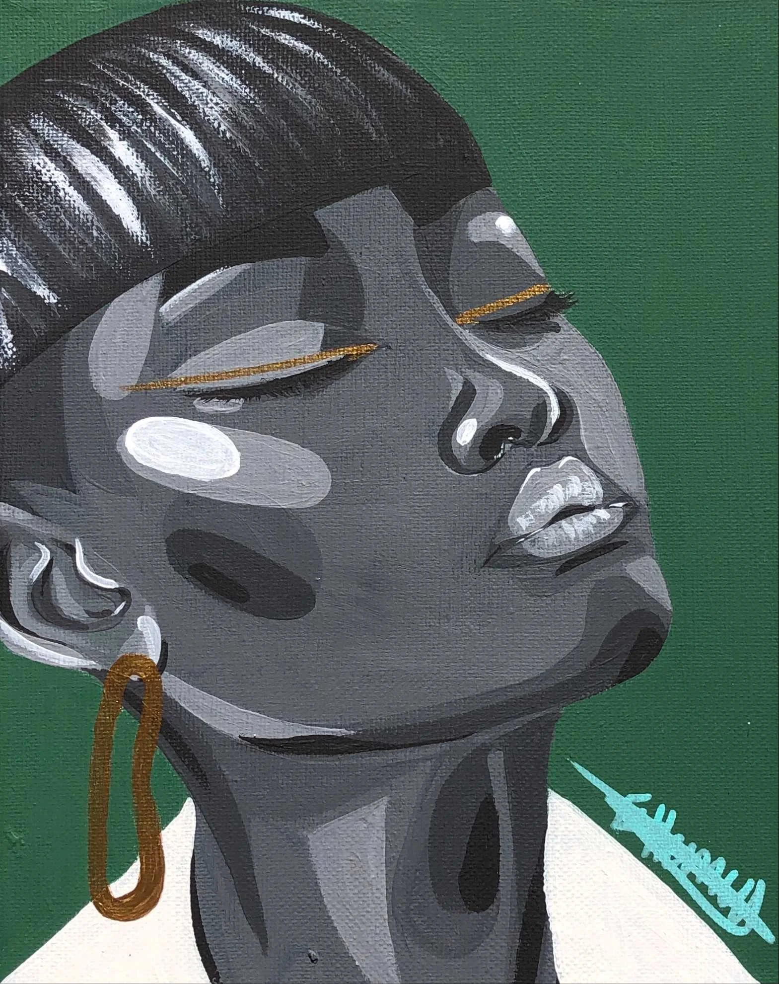 Gold - August 12, 2021
~ Size: 9x12
~ Medium: Acrylic Paint