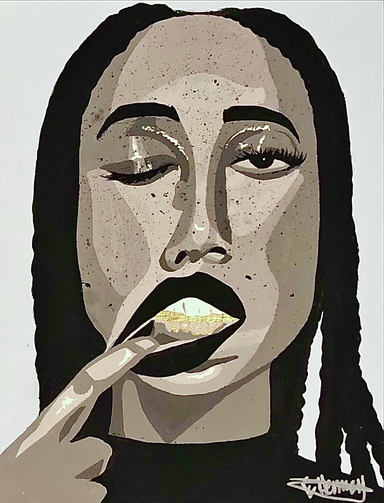 Pull My Lip - April 28, 2022
~ Size: 11x14
~ Medium: Acrylic Paint