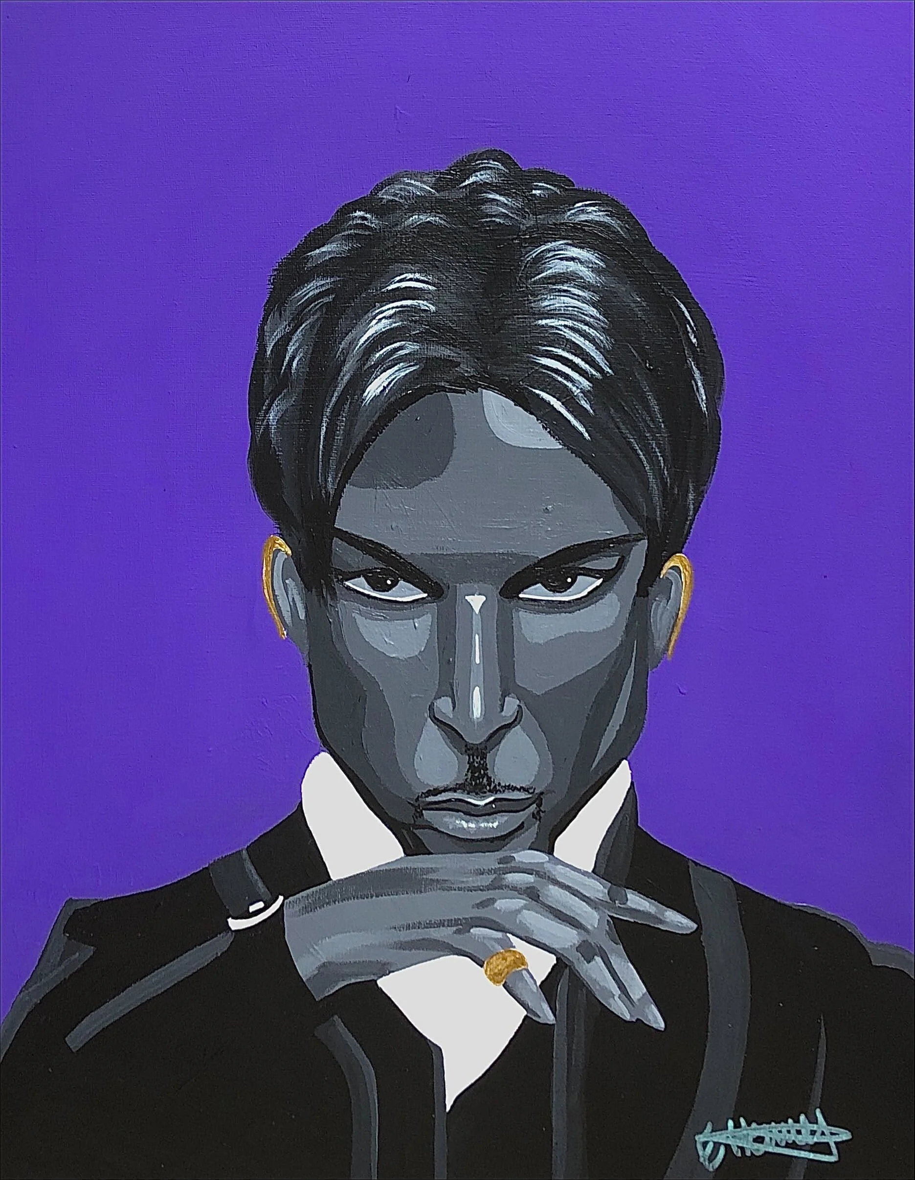 Purple Reign - March 1, 2023
~ Size: 16x20
~ Medium: Acrylic Paint