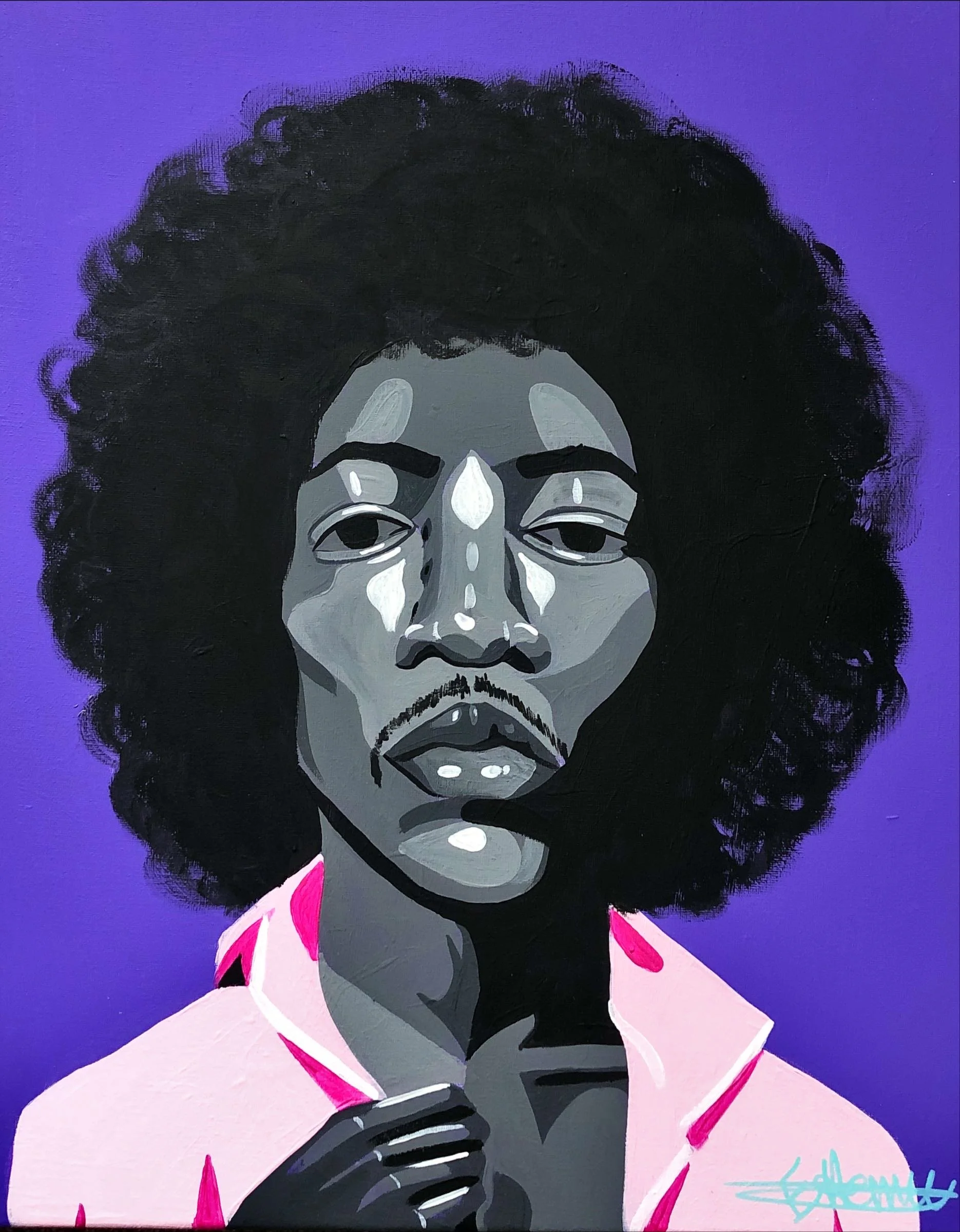 Hendrix - August 27, 2022
~ Size: 16x20
~ Medium: Acrylic Paint