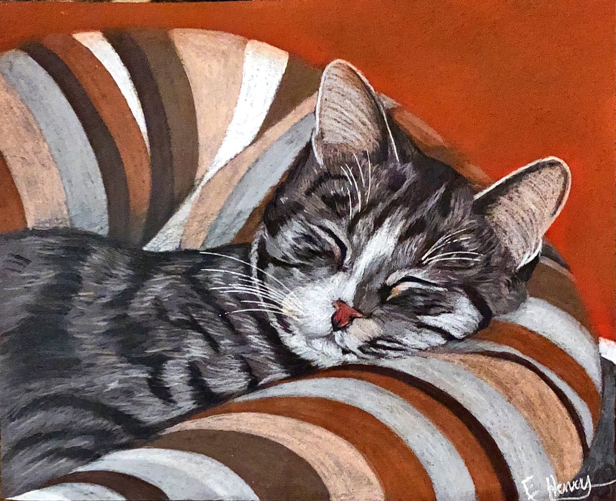 Boo Bear - September 20, 2018
~ Size: 8x10
~ Medium: Coloured Pencil and Chalk Pastel