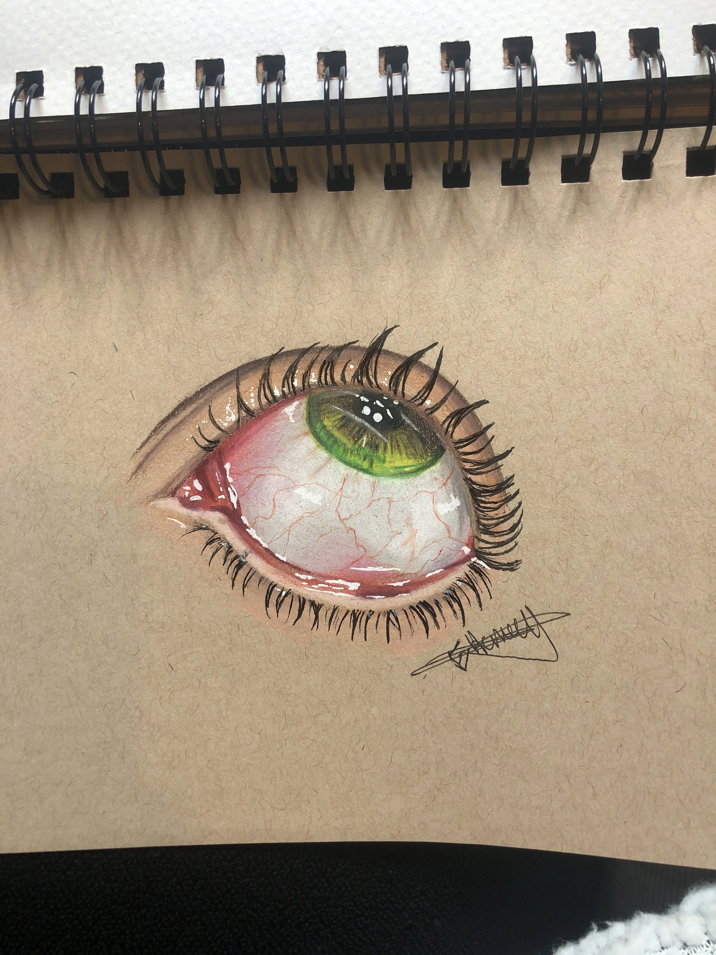 Eye 1 - May 10, 2022
~ Size: 5.5x8.5
~ Medium: Coloured Pencil