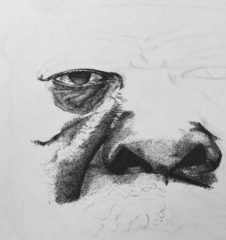 Pointillism Progress 1.JPG