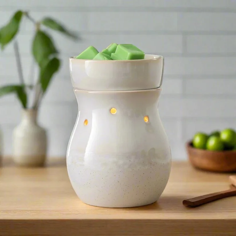 Frosted Farmhouse Electric Warmer + 3 Shot Pots