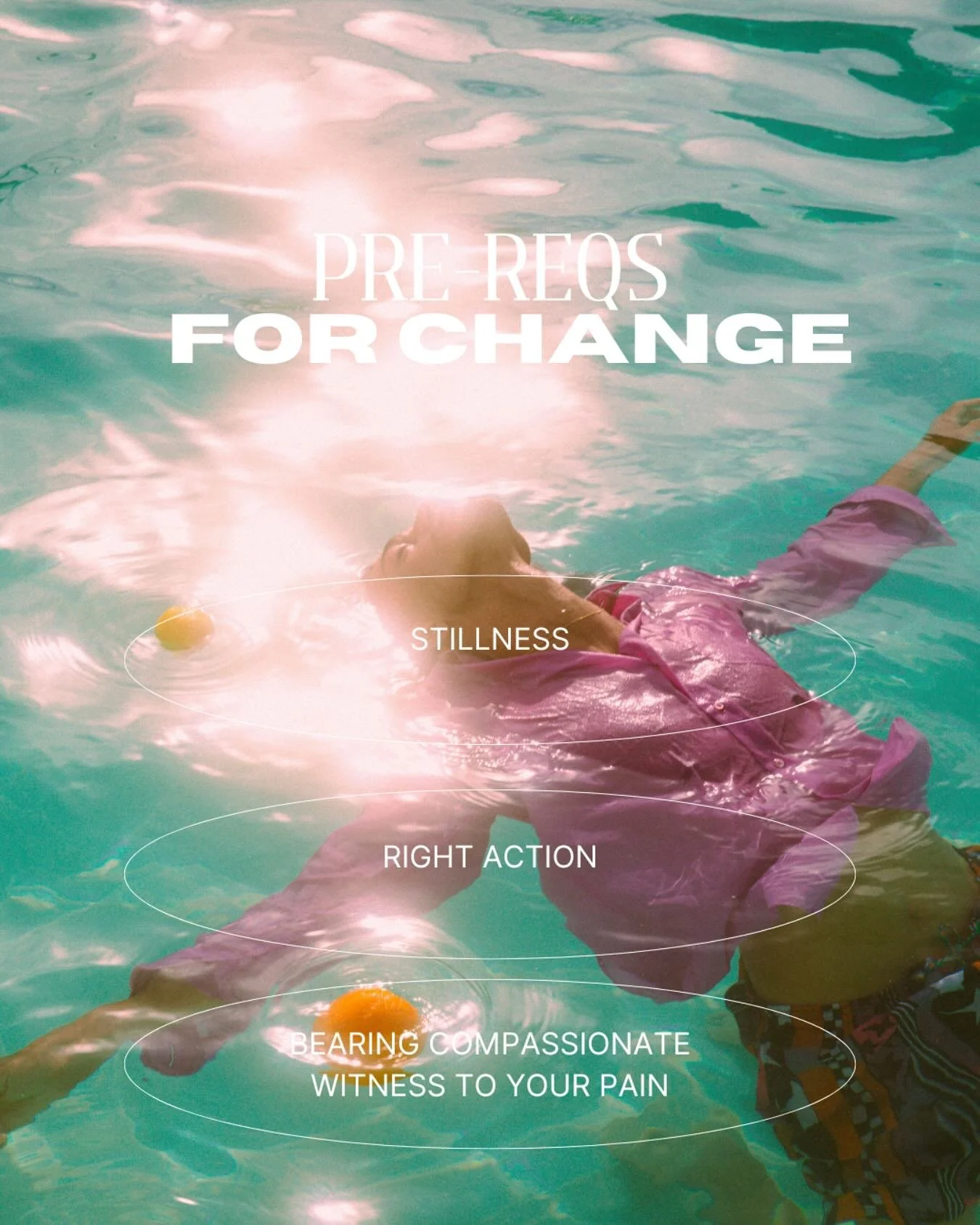 I find that rather than brute forcing change, it&rsquo;s more of a process of allowing 🌊 

Stillness : creating space to hear yourself. &ldquo;I don&rsquo;t know how I feel&hellip; I&rsquo;m not sure what my intuition sounds like.&rdquo; Imagine you