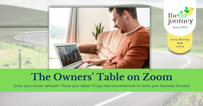 Virtual Owner's Table Meetup on Zoom