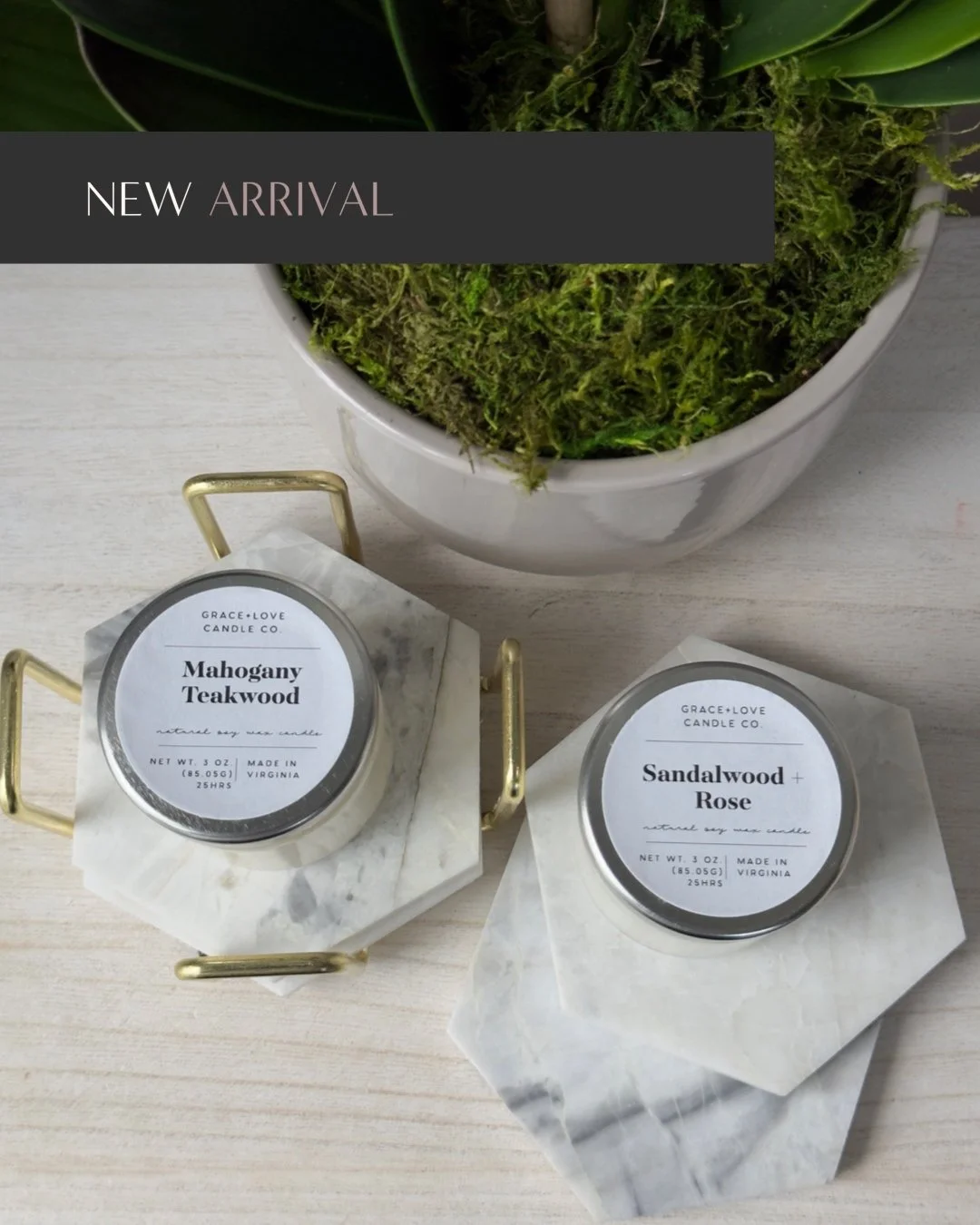 Coaster & Candle Set