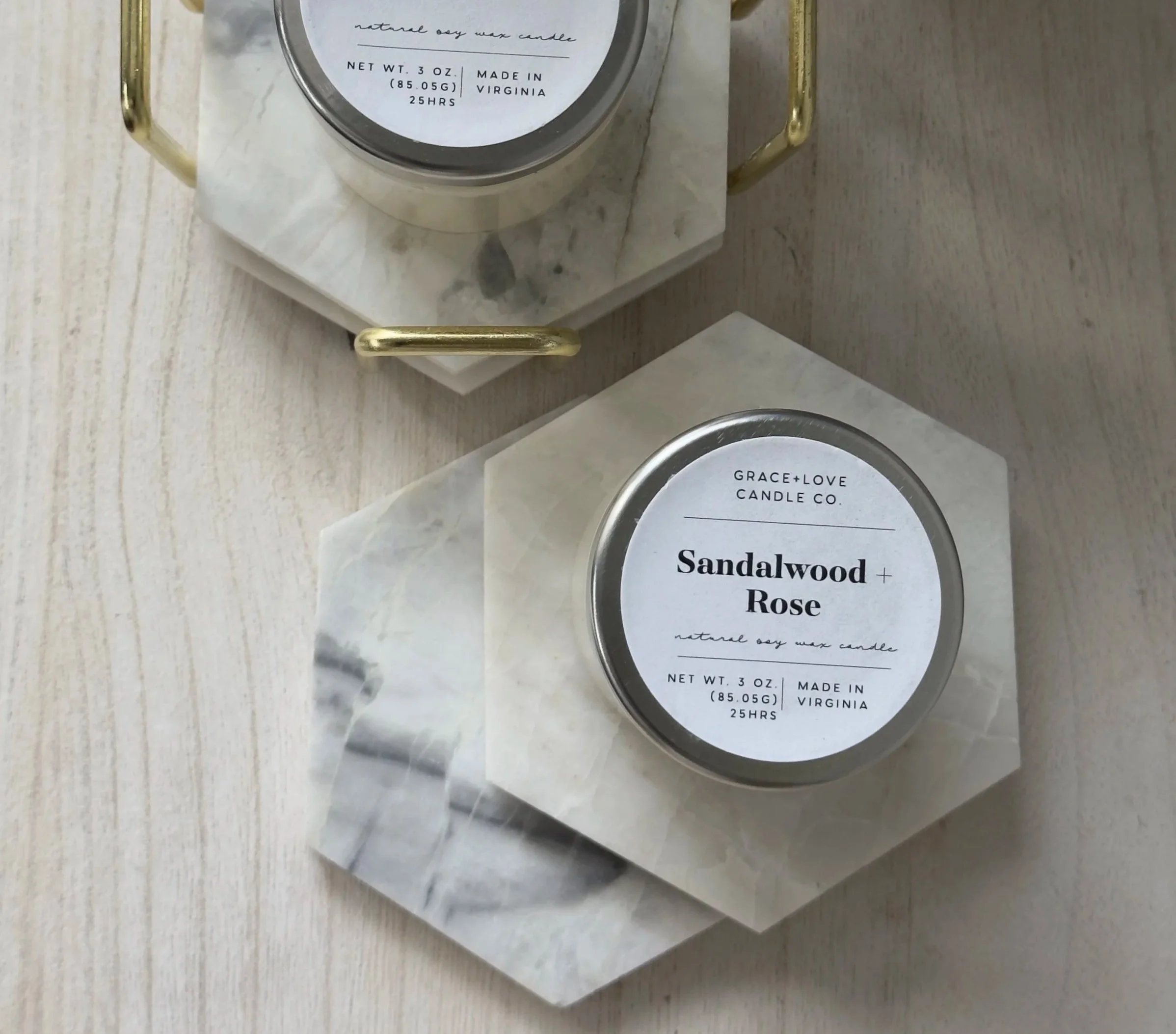 G+L Sandalwood + Rose Candle