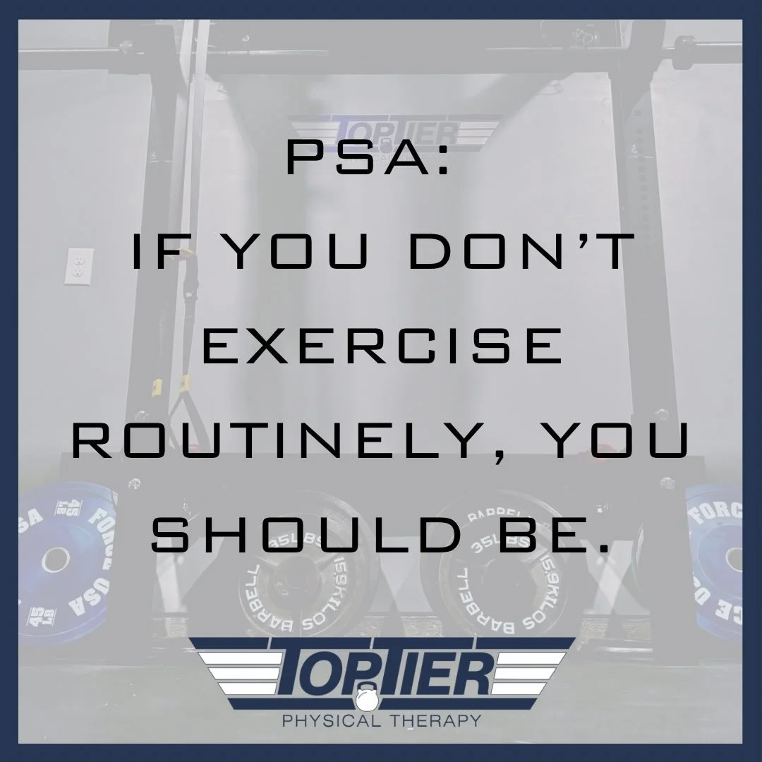 In case you needed to hear it from someone else&hellip;exercise should be a part of your regular routine!

Not just for weight loss and appearance, but for your overall physical and mental health.

Live longer. Feel better. Stress less. Think clearer