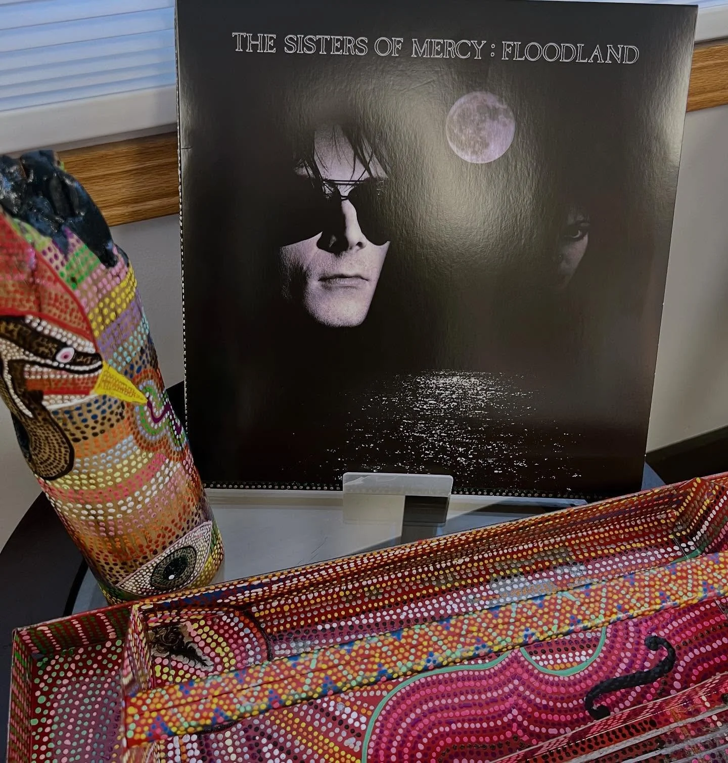 This album turned 38 yesterday. I listened to this on repeat as a teenager and haven't heard the full album in decades. Today's rock n roll Friday spin is Sisters of Mercy &quot;Floodland.&quot; 

Two fun facts: 1. I stopped at the local bakery on my