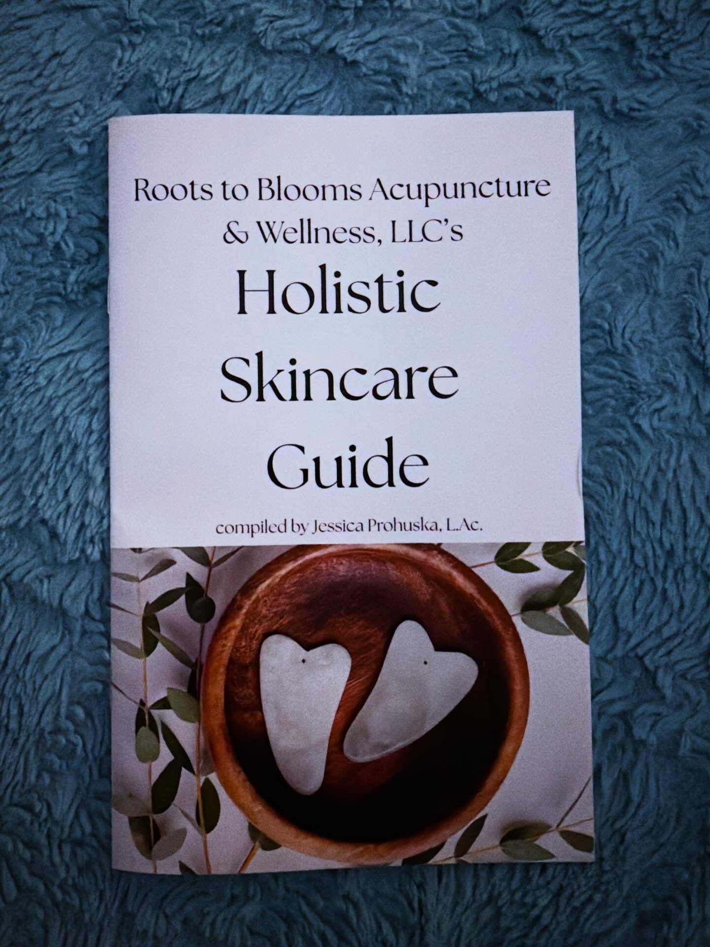 Here's a peek at a couple of pages from the 16 page holistic skin care booklet l'm giving each participant of Monday, March 16's Holistic Skin Care Workshop. There are a couple spots left, but register soon before the class is full. Find the links in