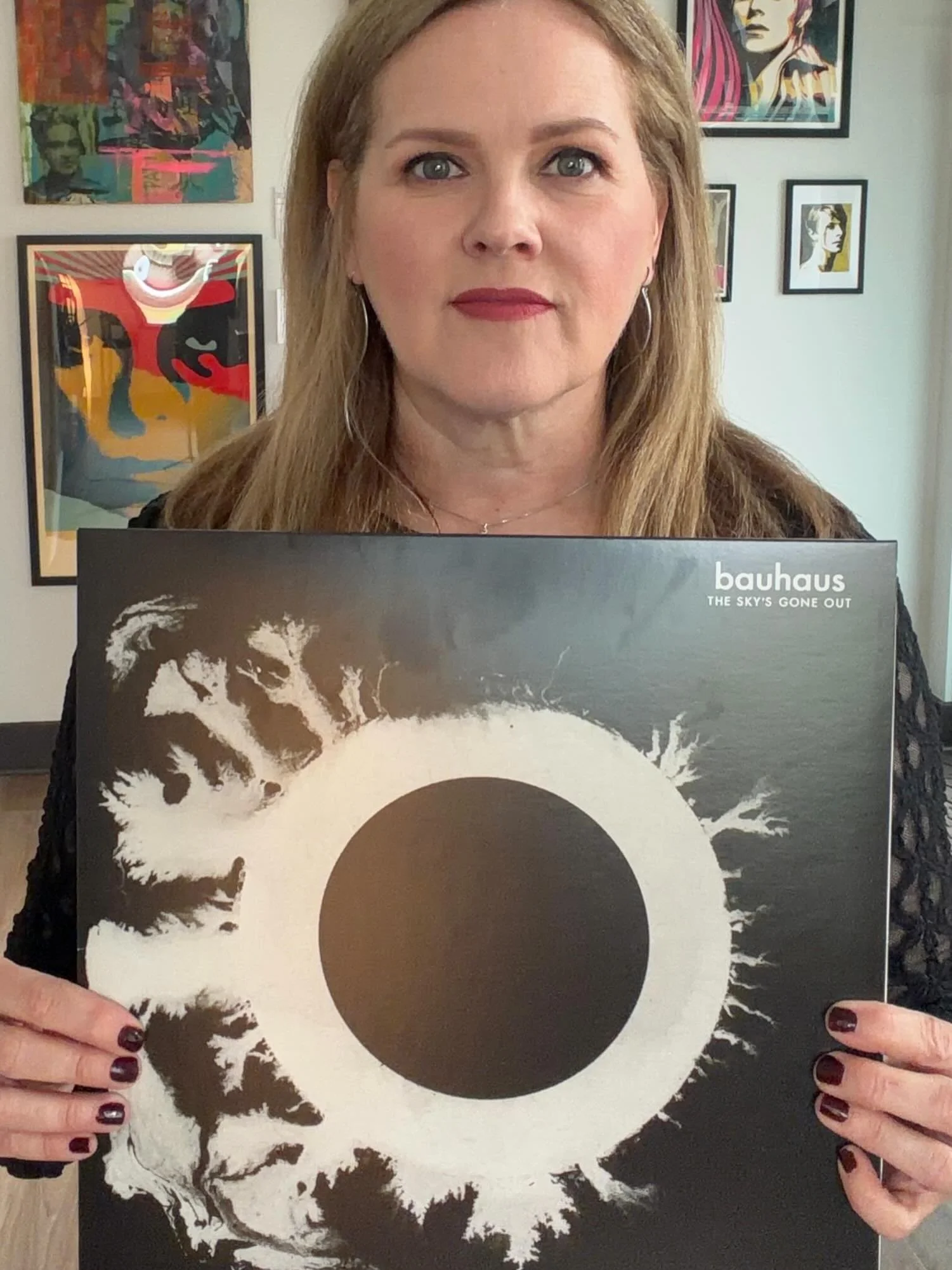 This #rocknrollfriday falls on #worldgothday. ✨ 🦇 ✨  It's no surprise I'm spinning @thebauhaus_ today. I am wearing earrings that were formerly autopsy needles, and I've got my eyes turned up to 11. If you need me I'll be gazing into souls all day. 
