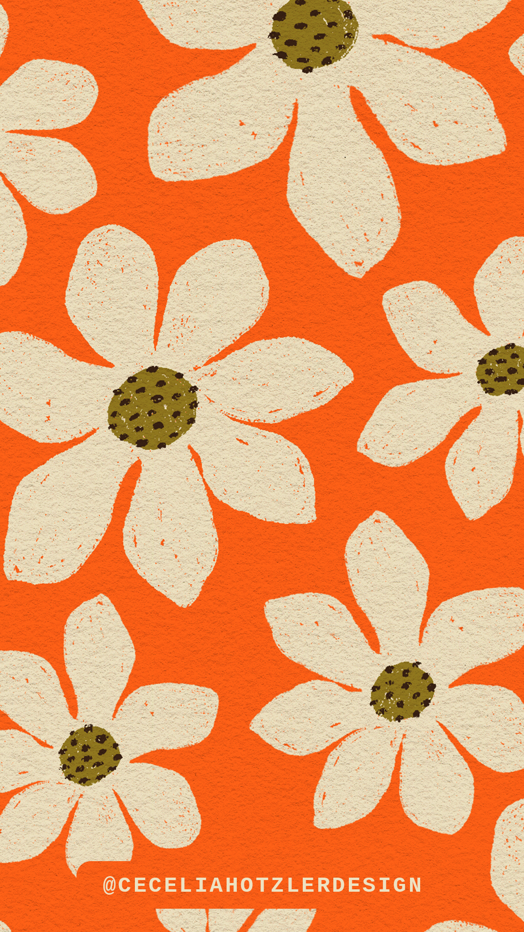 FREE downloadable hand-drawn phone wallpaper lockscreen for iPhone or Android phone.