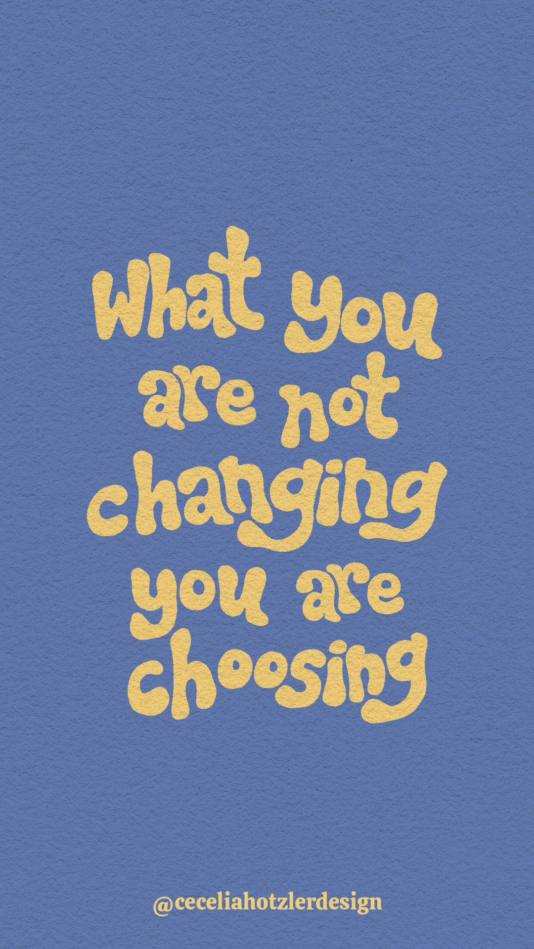 FREE downloadable, hand-drawn lock screen wallpaper for iPhone or Android by Cecelia Hotzler of Cecelia Hotzler Design.
