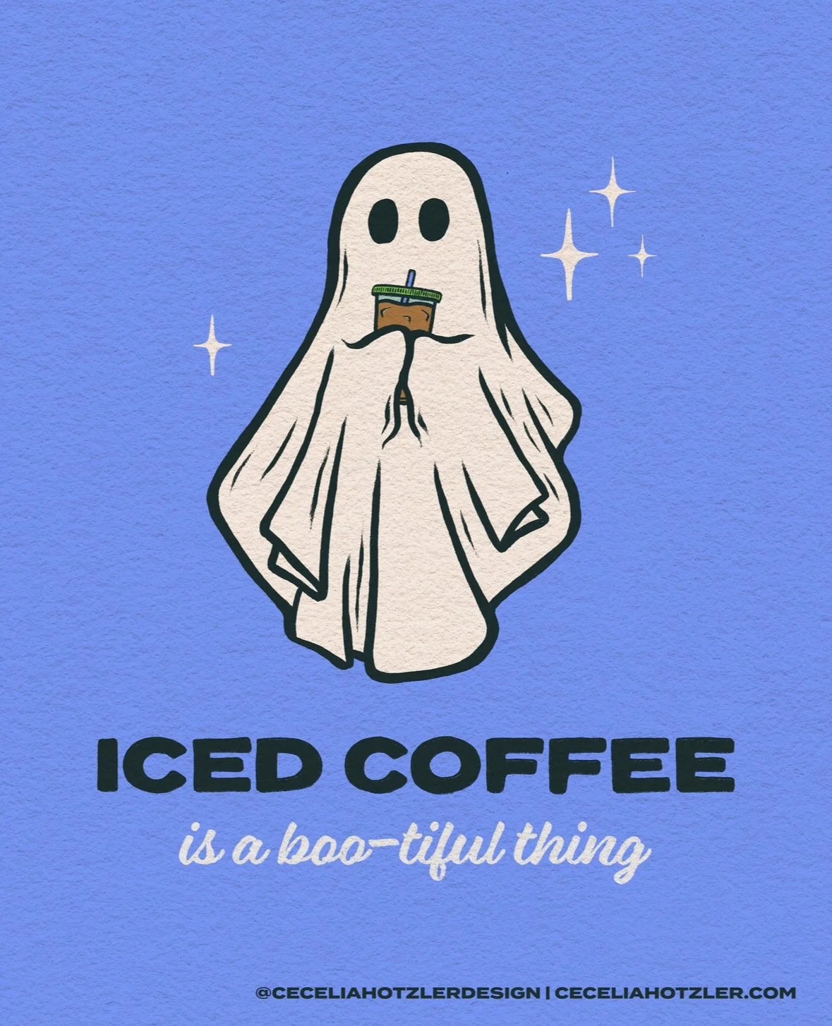 iced coffee is a boo-tiful thing