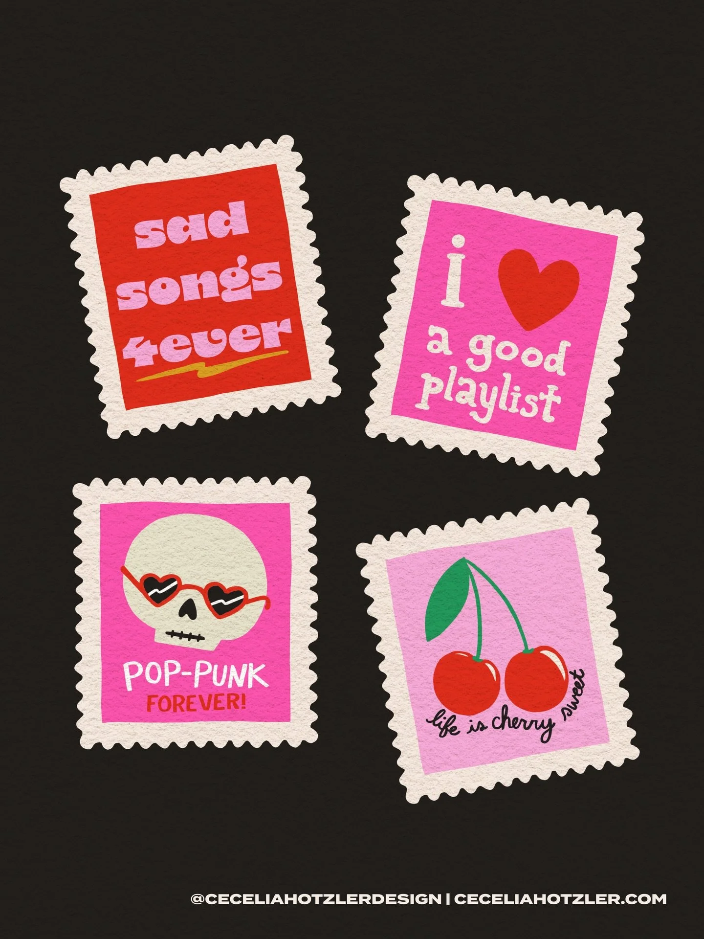 lil valentines day-inspired stamps 💕✨ i love drawing valentines day designs! it&rsquo;s one of my fav holidays 🩷

digital art | digital drawing | digital illustration | iPad art | iPad drawing | iPad illustration | drawing | art | illustration