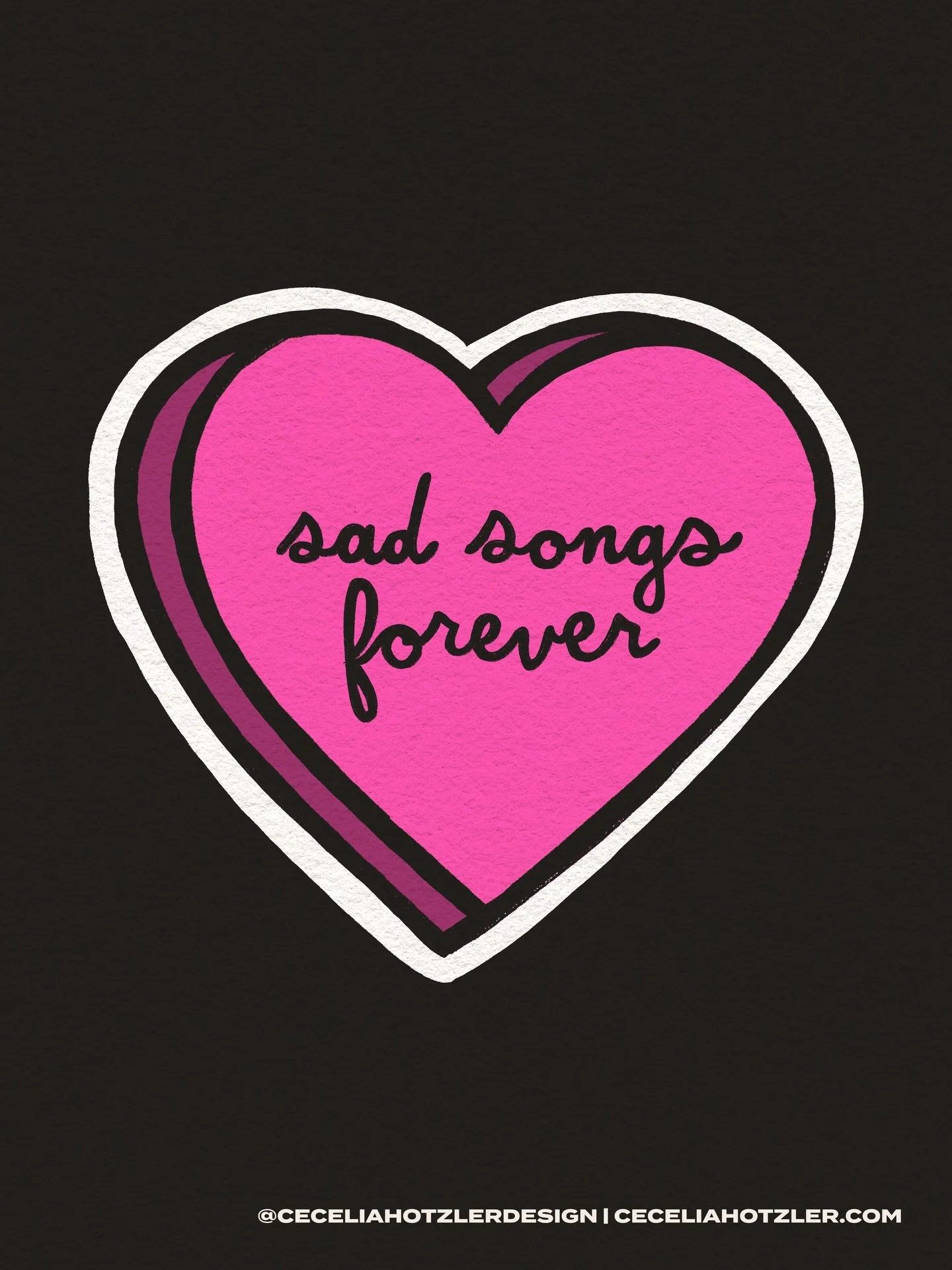 little emo valentine&rsquo;s day hearts 💕 there&rsquo;s a sale happening in my dashery shop that ends in 4 days! lots of new designs, including new valentines day designs! tap the link in my bio to shop new designs. 

design | art | illustration | d