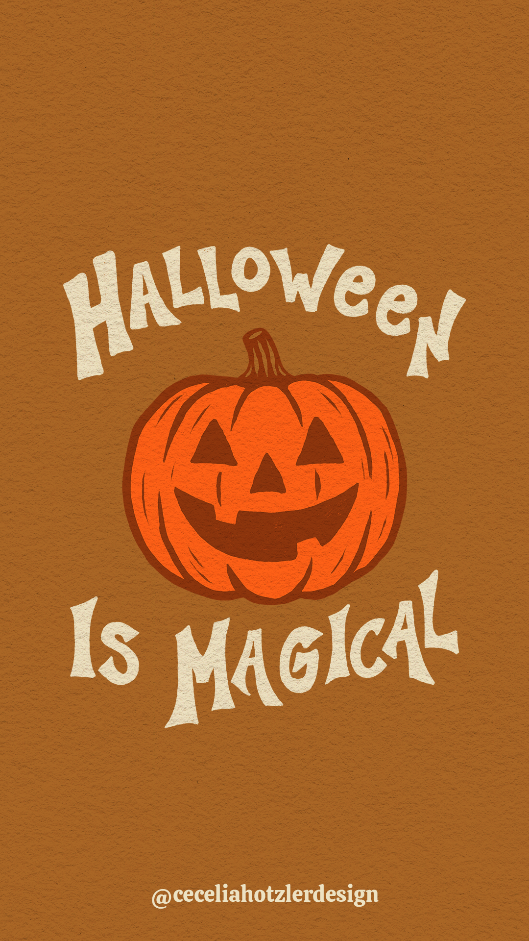 FREE downloadable, hand-drawn lock screen wallpaper for iPhone or Android by Cecelia Hotzler of Cecelia Hotzler Design.
