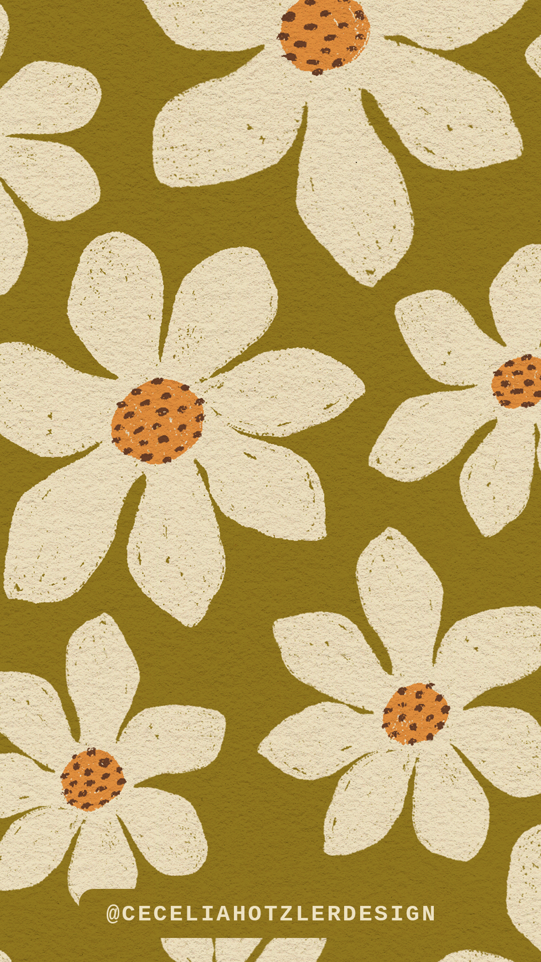 FREE downloadable hand-drawn phone wallpaper lockscreen for iPhone or Android phone.