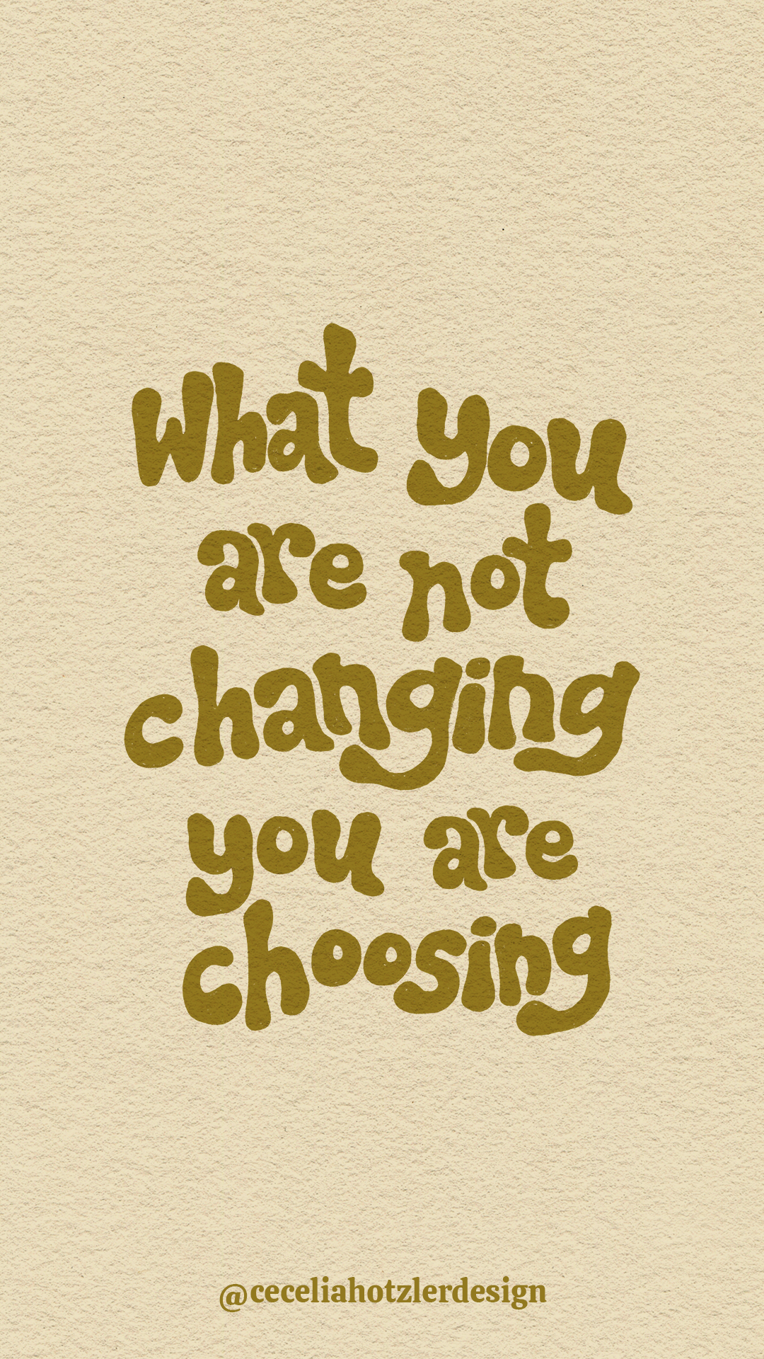 FREE downloadable, hand-drawn lock screen wallpaper for iPhone or Android by Cecelia Hotzler of Cecelia Hotzler Design.