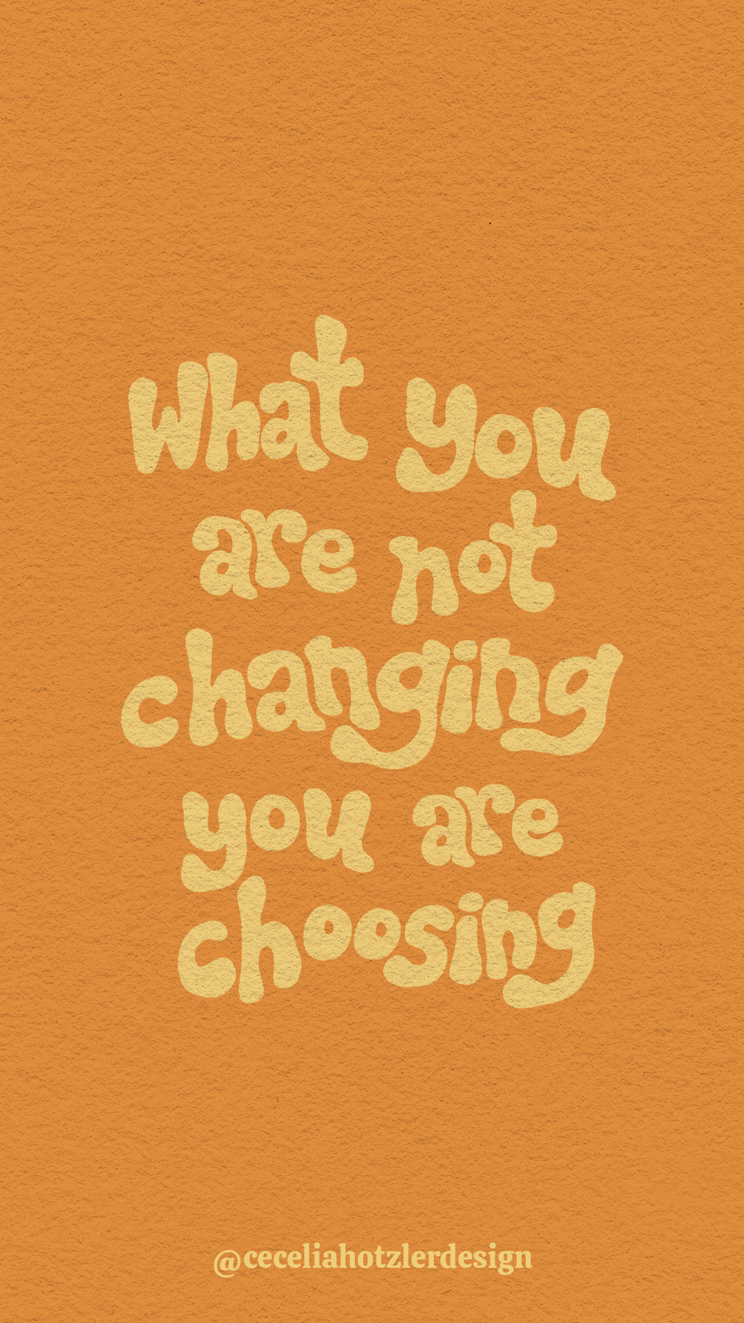 FREE downloadable, hand-drawn lock screen wallpaper for iPhone or Android by Cecelia Hotzler of Cecelia Hotzler Design.