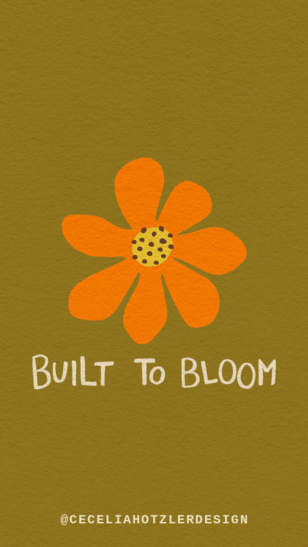 FREE downloadable hand-drawn phone wallpaper lockscreen for iPhone or Android phone.