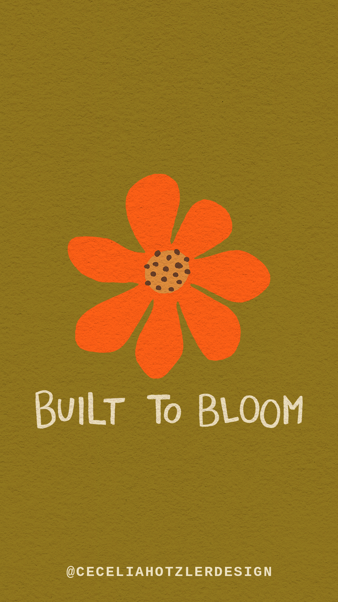 FREE downloadable hand-drawn phone wallpaper lockscreen for iPhone or Android phone.
