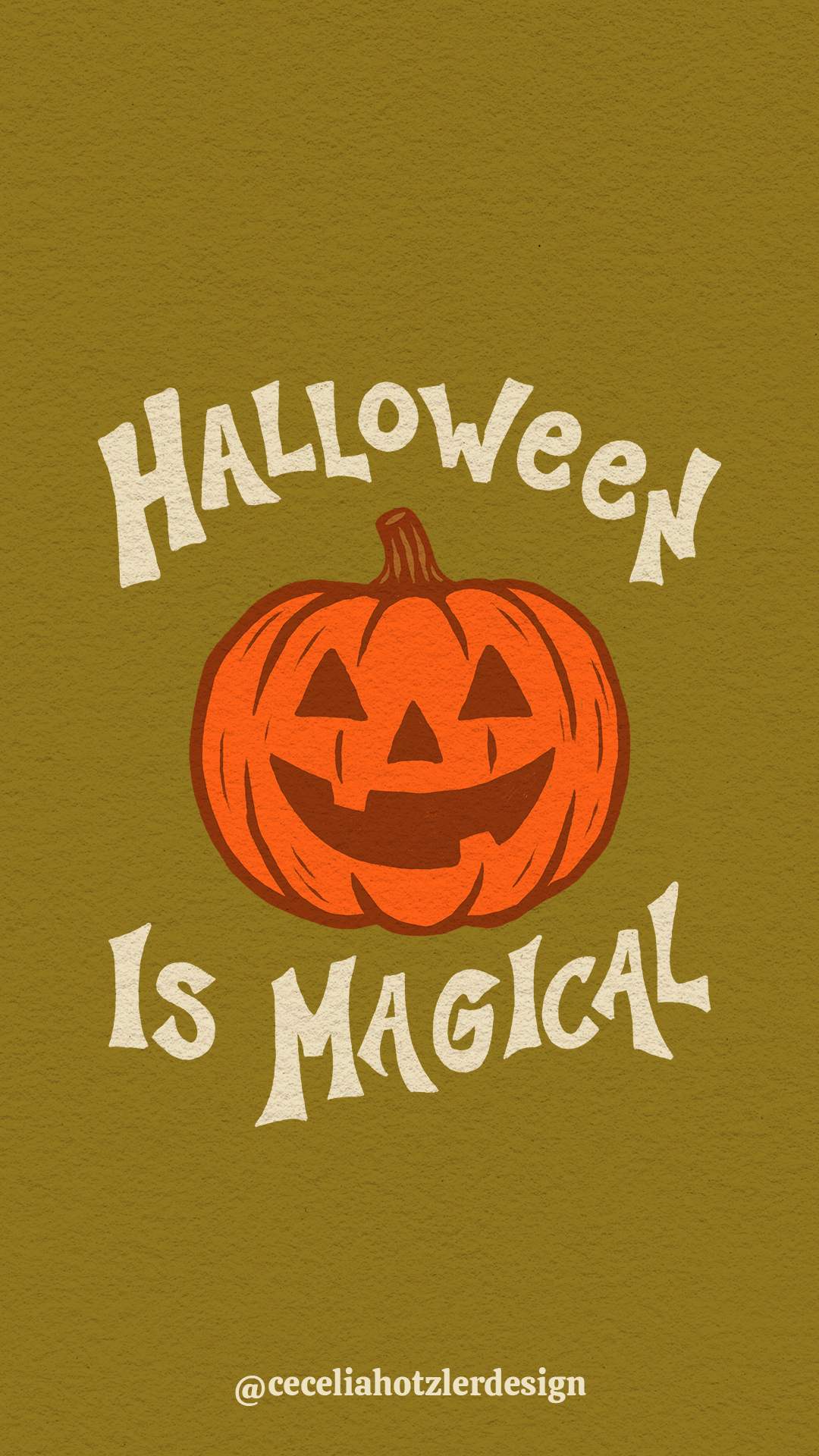 FREE downloadable, hand-drawn lock screen wallpaper for iPhone or Android by Cecelia Hotzler of Cecelia Hotzler Design.