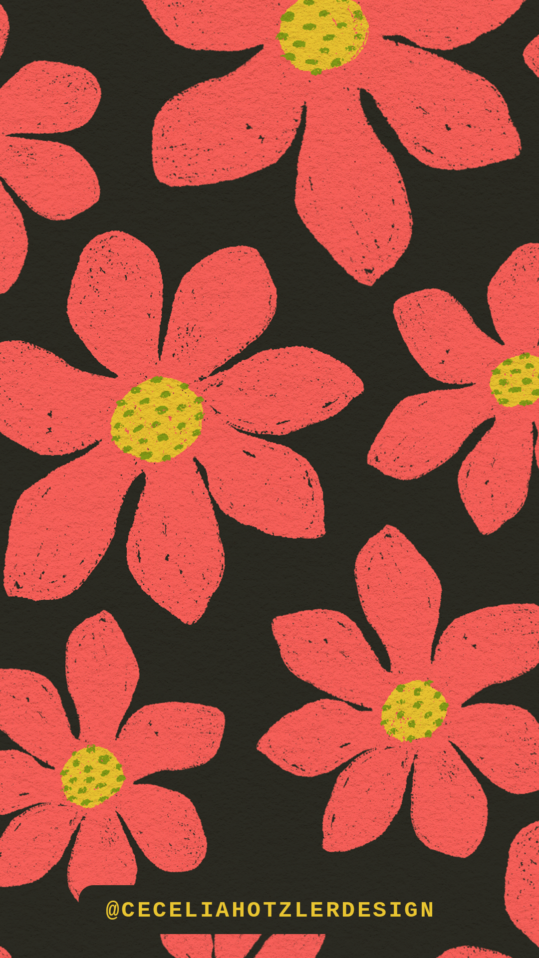 FREE downloadable hand-drawn phone wallpaper lockscreen for iPhone or Android phone.