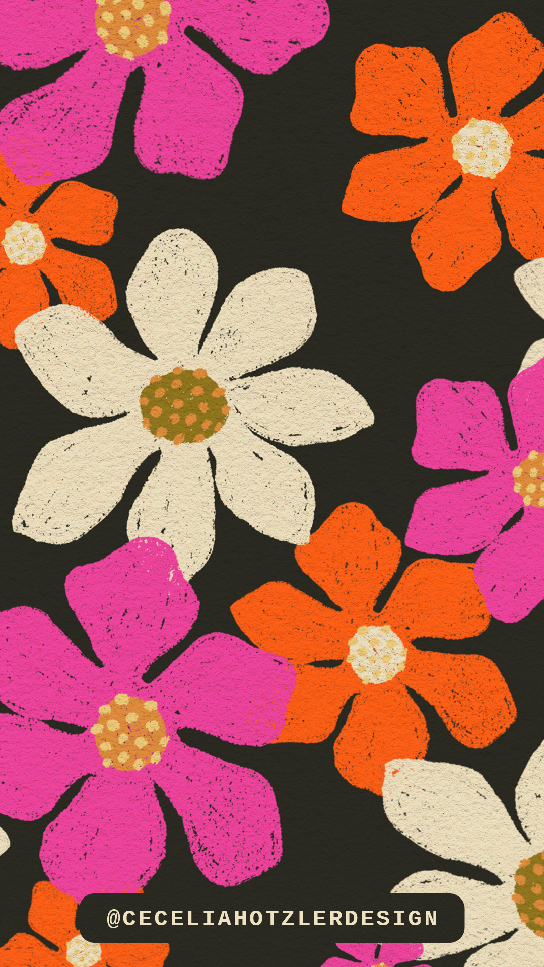 FREE downloadable hand-drawn phone wallpaper lockscreen for iPhone or Android phone.
