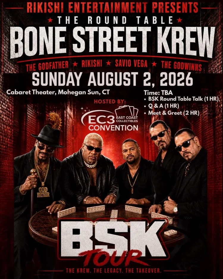 Bone Street Krew BSK Tour - The Round Table at Mohegan Sun, August 2 2026
