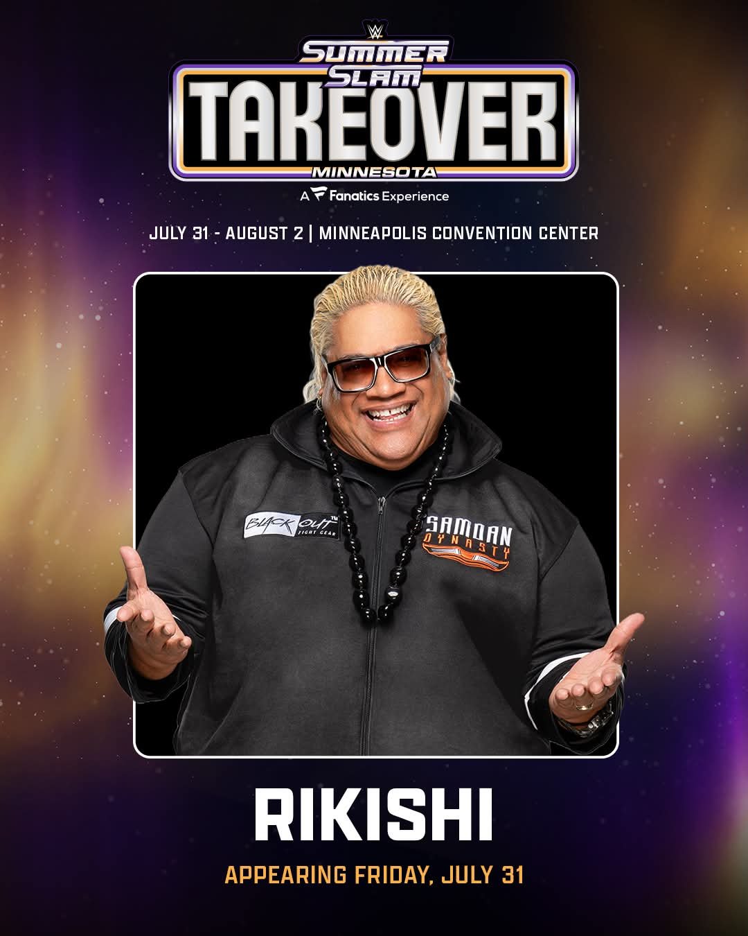 WWE SummerSlam Takeover Minnesota Flyer