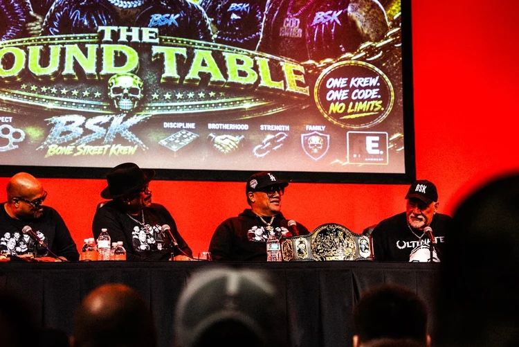 Bone Street Krew panel wide shot on stage