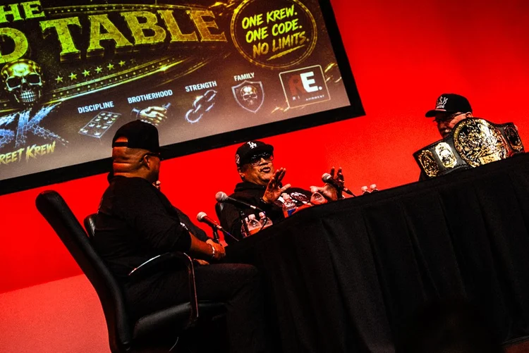 Rikishi speaking at the Round Table panel