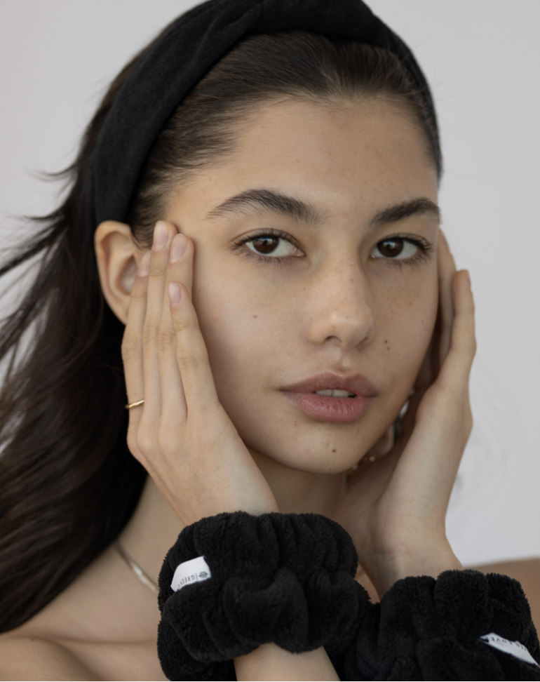 Head Band + Wrist Band skincare set