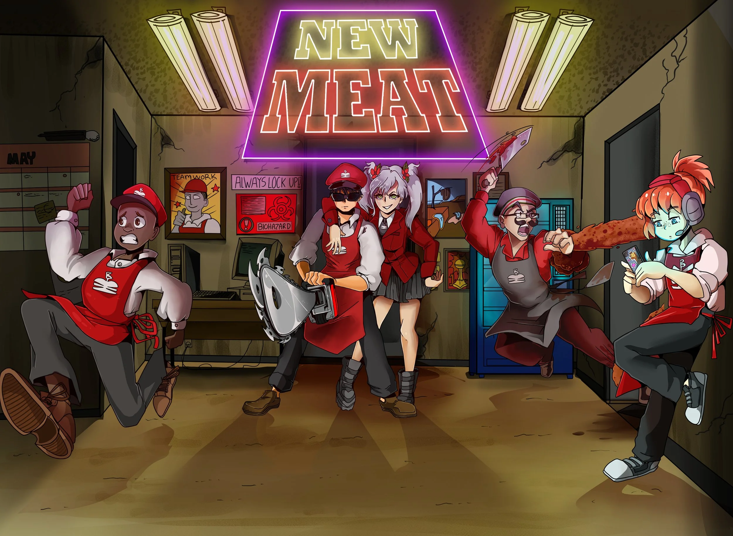 Horror-comedy roguelike chaos!  NOW AVAILABLE!