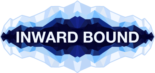 Stylized icy mountain graphic with the words 'Inward Bound' in bold white letters.