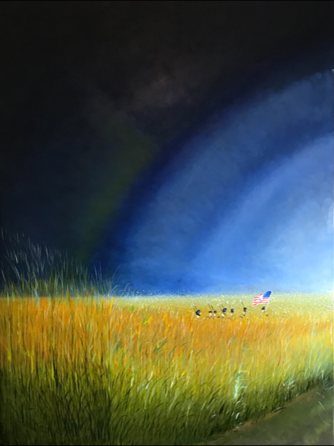 Perdido En La Corazón (1/3). 36in x 48in canvas. 2022.