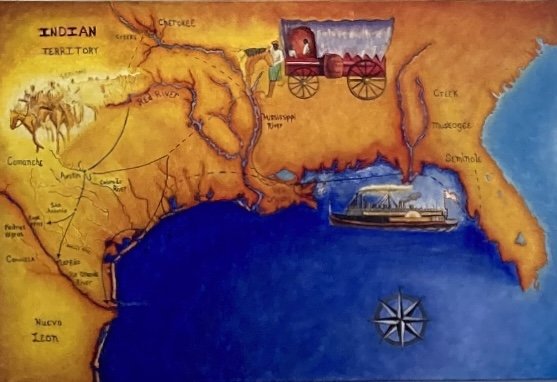 Trod Through Great Tribulation (We Know Where We're Going). 24in x 36in canvas. 2021.