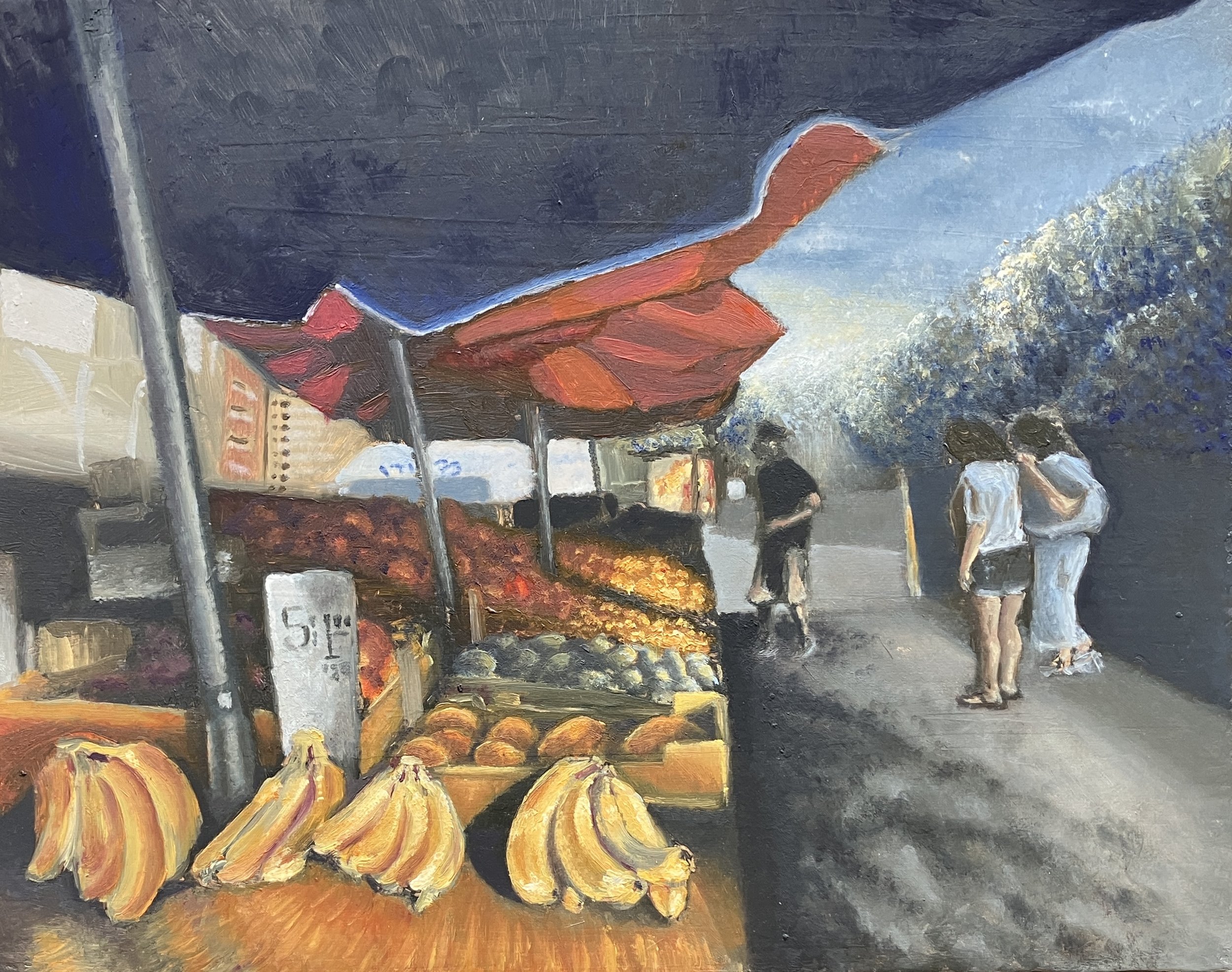 Astor Place. 11in x 14in canvas panel. 2023.